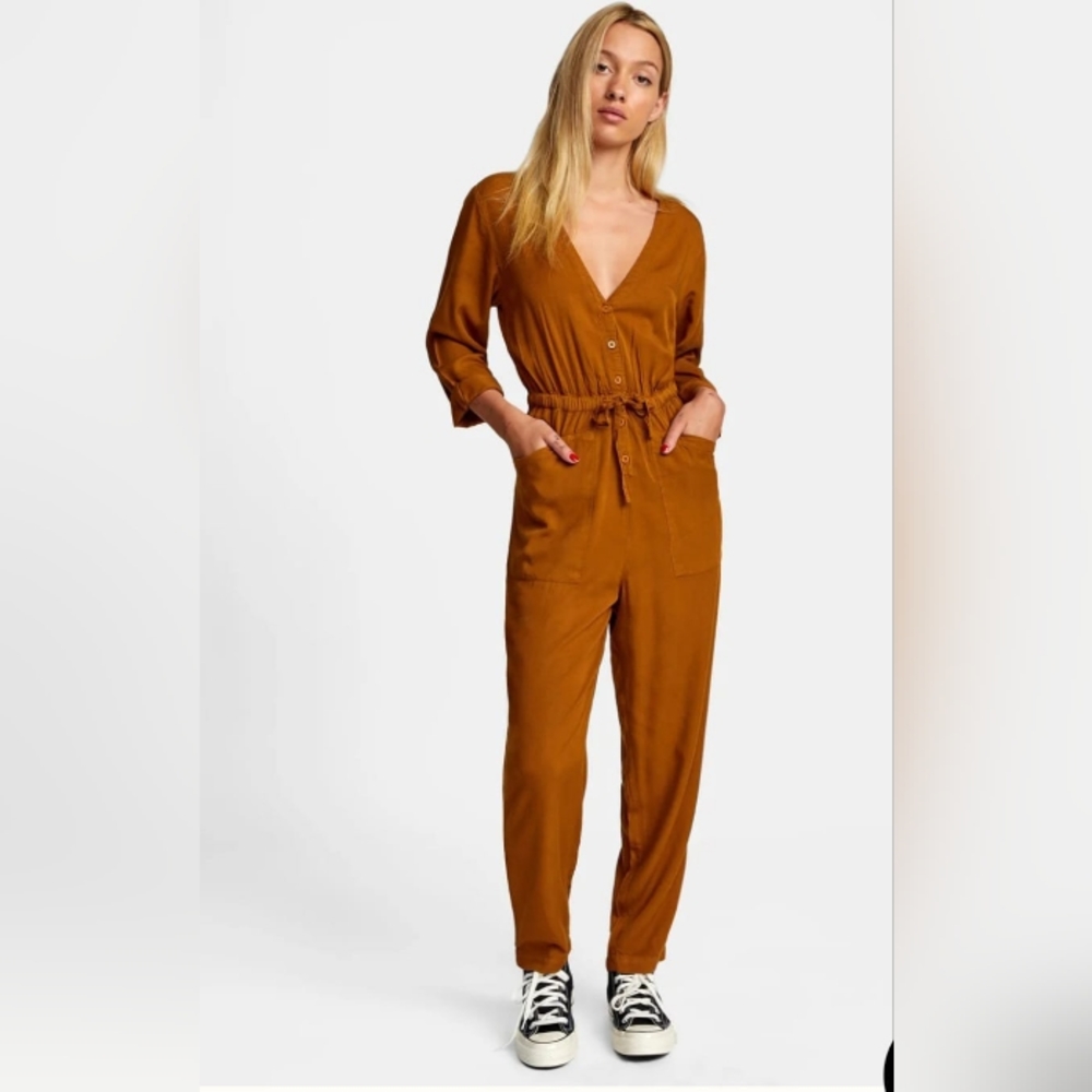 RVCA MORGAN JUMPSUIT WOMEN SIZE S